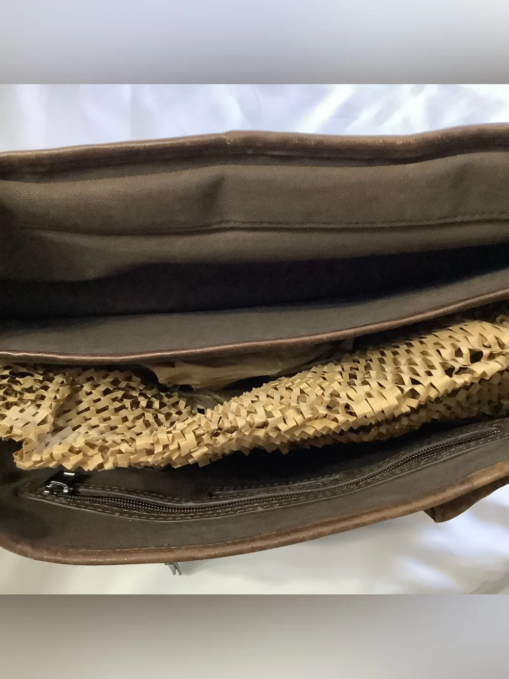 Andrew Marc Vintage brown Leather Laptop Brief Case